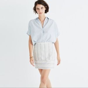 Madewell Gamine Striped Mini Skirt